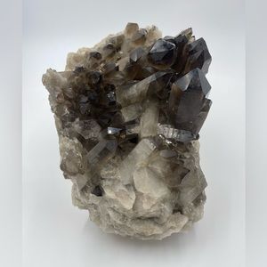 Genuine 100% Natural XL Smoky Quartz Crystal Cluster 15.8‎ lbs